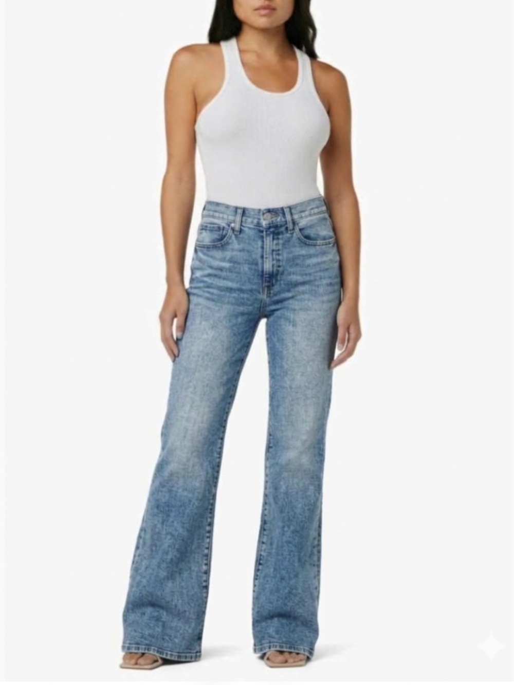 Joe's Jeans Retro Classic High Rise Petite Flare in Milo Wash Size 30